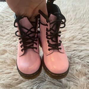 Dr. Martens Pink Combat Boots